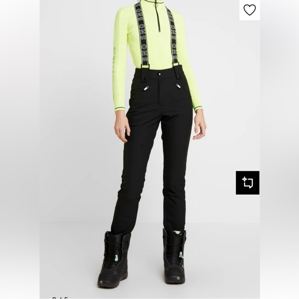 Topshop Sno Ski Pants in Black w/ Suspenders